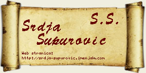 Srđa Supurović vizit kartica